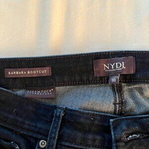 NYDJ Barbara Bootcut Jeans, Dark Wash, Size 10